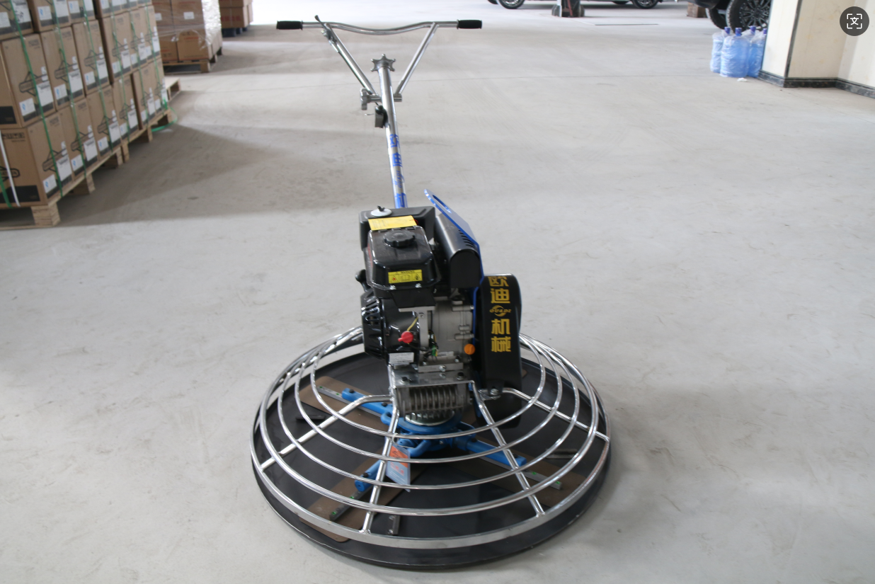 Customizable One-Meter Power Trowel Chrome-Plated Gasoline-Powered Engine Electric Motor Transmission Featuring Core Gearbox